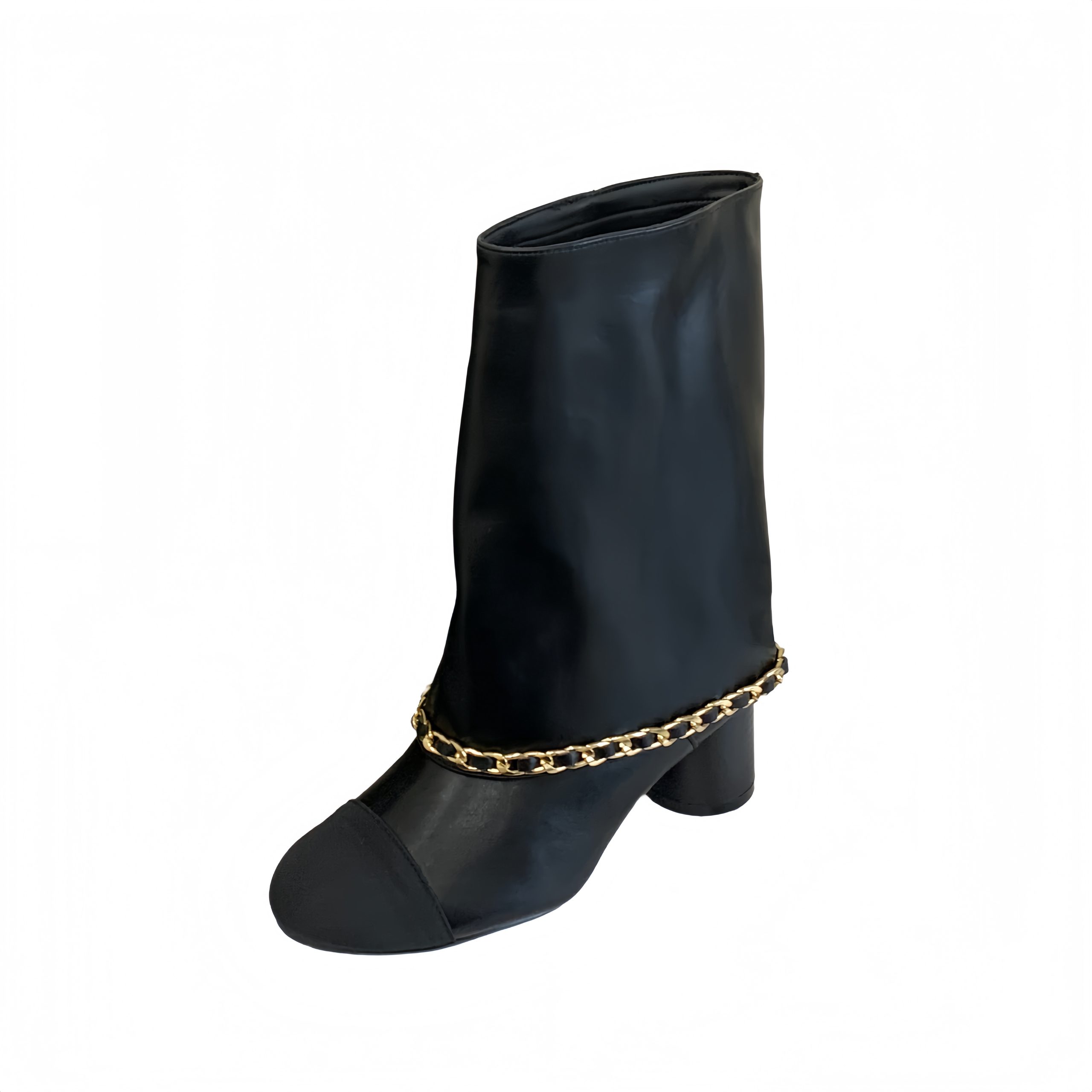 Chanel Style Slim Boots 2026 Autumn Winter New Arrival Elegant Chunky Heel Short Tube Boots for Women - Image 5