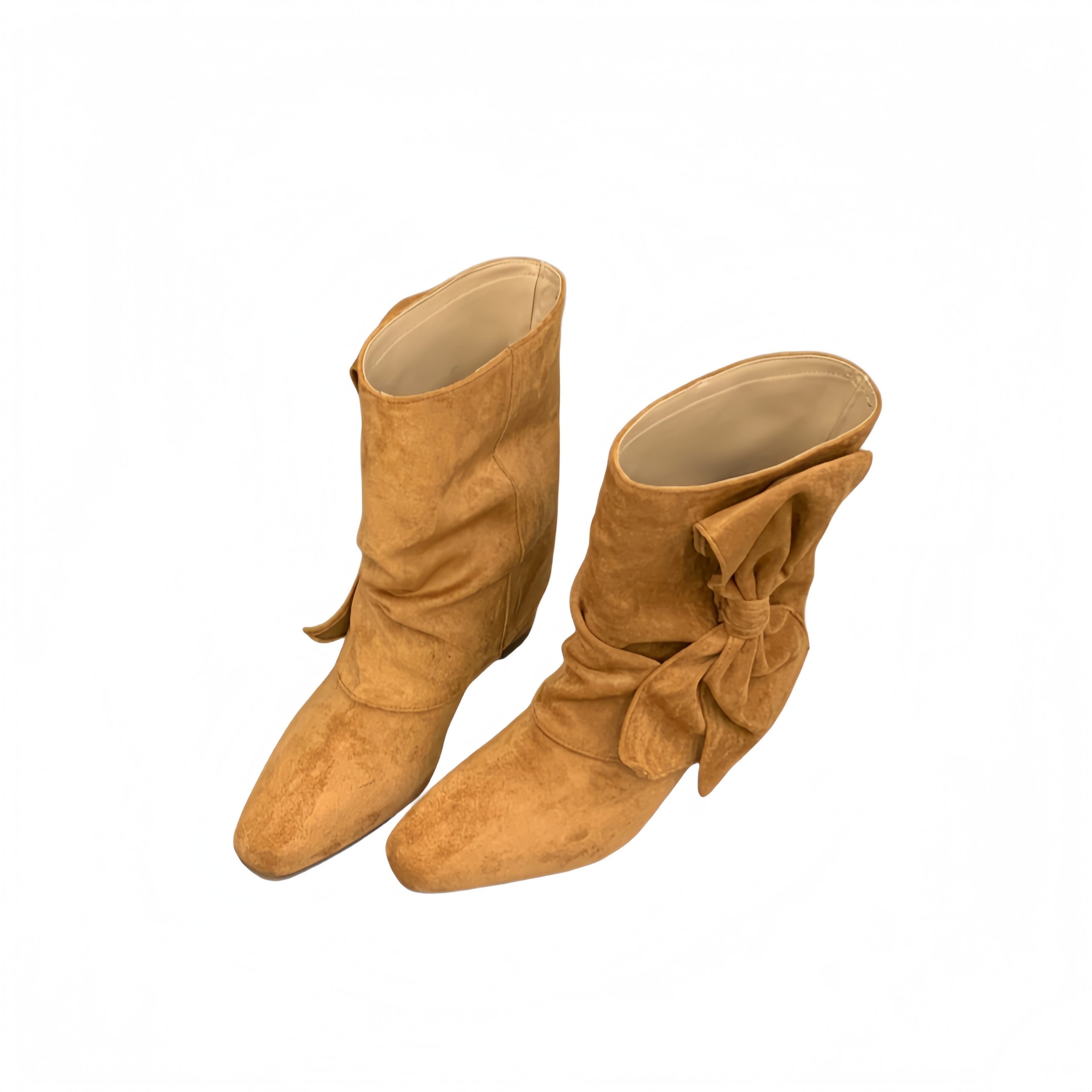 Design Retro Slim Boots 2026 Autumn Winter New High Heel High Tube Bow Women Boots - Image 5