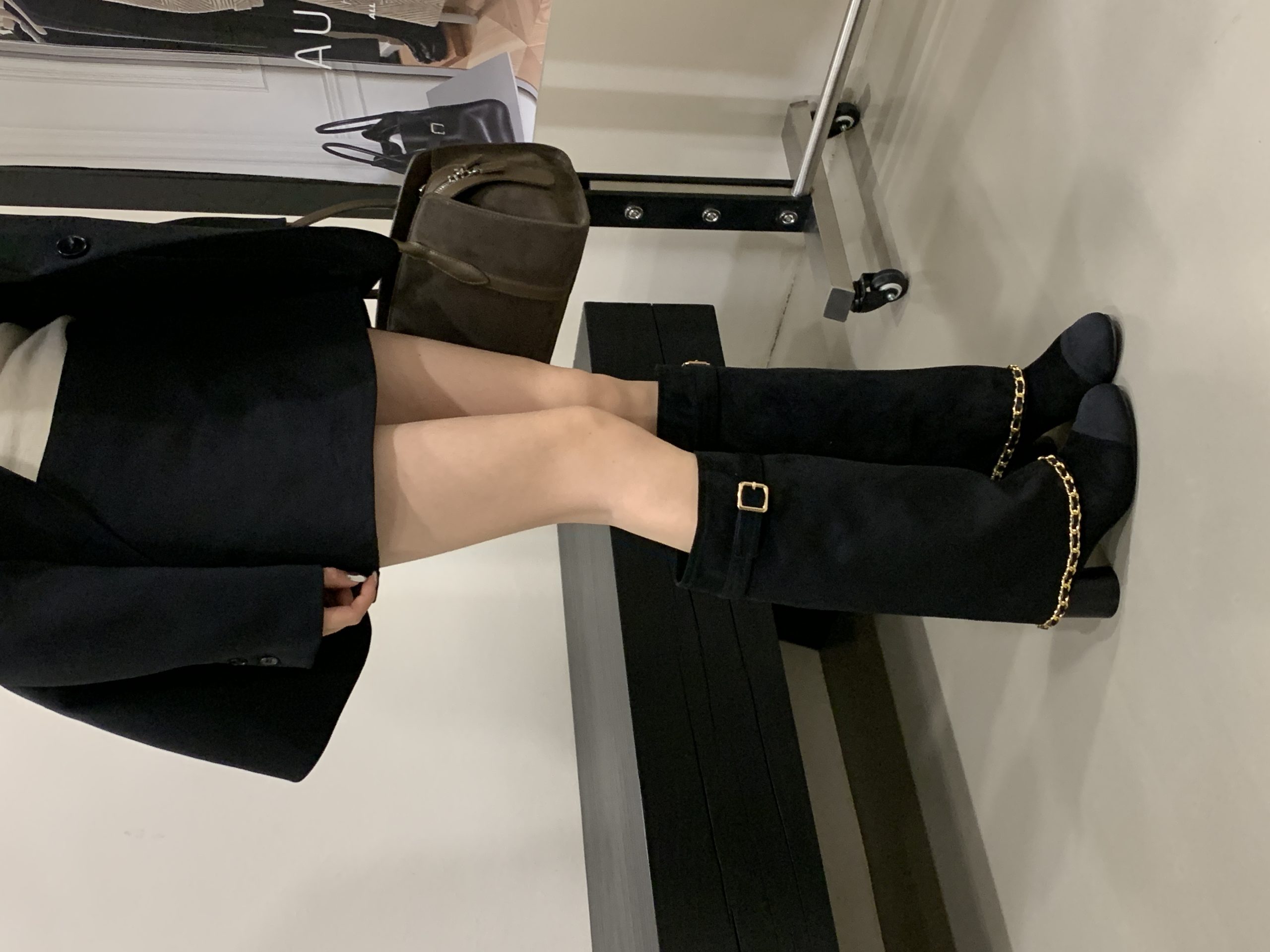 Xiaoxiang Style Slim Boots 2026 Autumn New Chunky Heel High Tube Boots for Women - Image 3