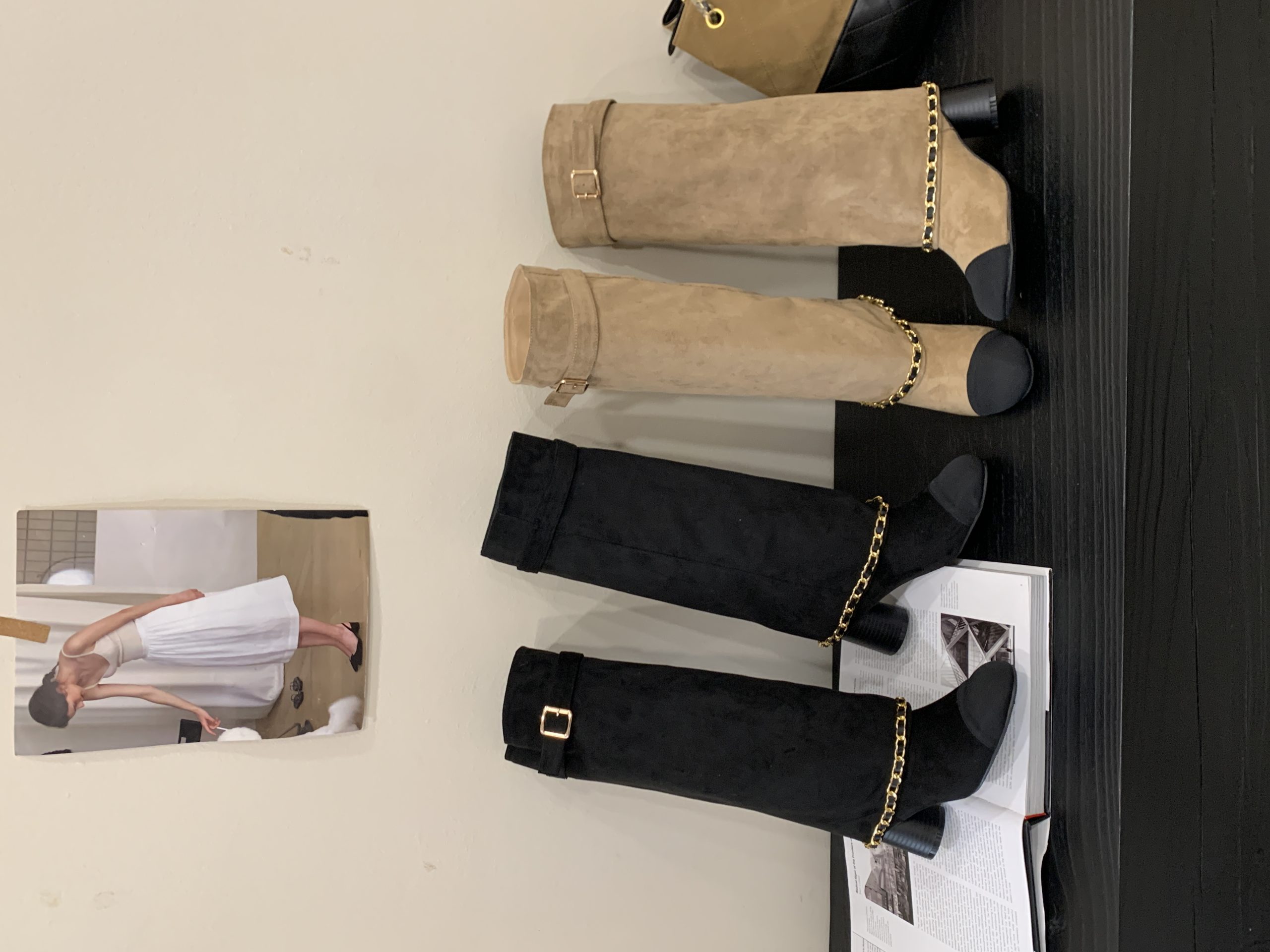 Xiaoxiang Style Slim Boots 2026 Autumn New Chunky Heel High Tube Boots for Women - Image 4