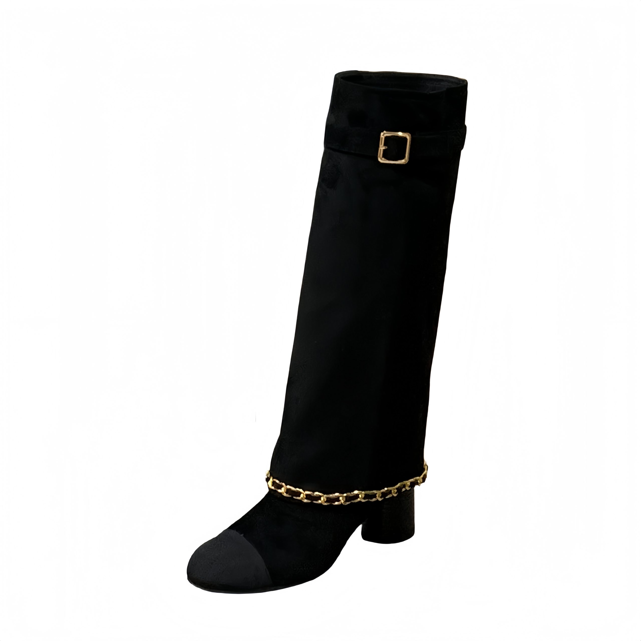Xiaoxiang Style Slim Boots 2026 Autumn New Chunky Heel High Tube Boots for Women - Image 5